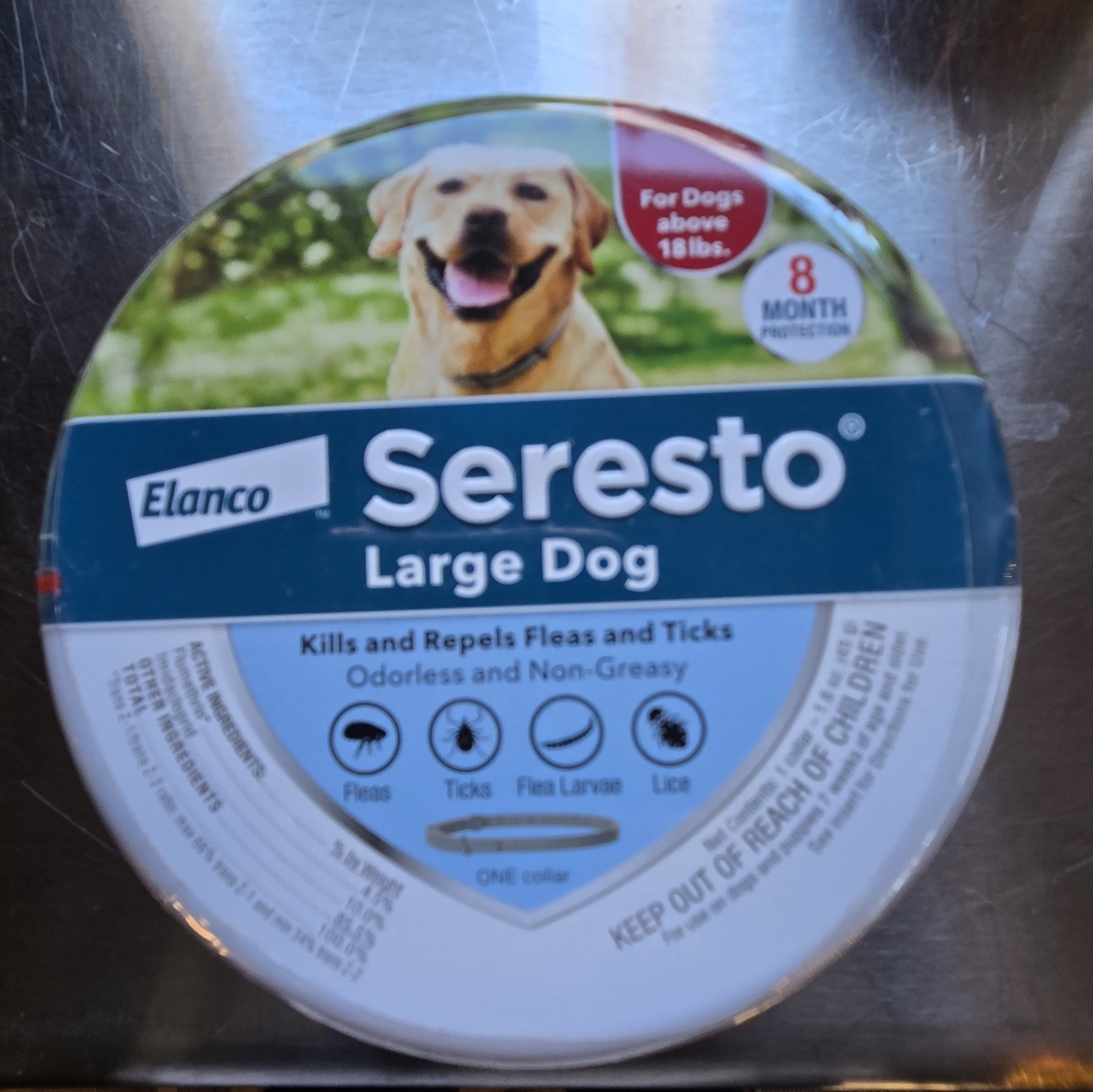 - Seresto flea collar for large dog